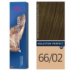 Wella - Koleston Perfect ME + Pure Naturals 66/02 Intensive dunkelblonde matte natürliche Tönung 60 ml