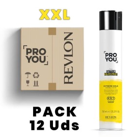 Revlon Proyou - Pack LACA XXL Der Setter (extreme Fixierung) (12 Einheiten x 750 ml)