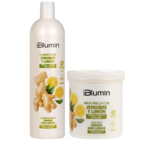 Blumin - Pack Oferta Jengibre y Limón (Fuerza y Brillo) (Champú 1000ml + Mascarilla 700ml)