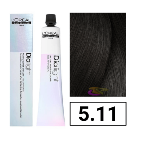 L`Oréal - Coloración DIALIGHT 5.11 Castaño Claro Ceniza Profundo sin amoniaco 50 ml