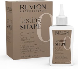 Revlon - Líquido de Permanente Lasting Shape CURLY (0) Cabellos Resistentes 3x100 ml