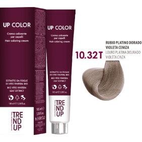 Trend Up - Tinte UP COLOR Tonalizante (matizador de mechas) 10.32T Rubio Platino Dorado Violeta Ceniza 100 ml