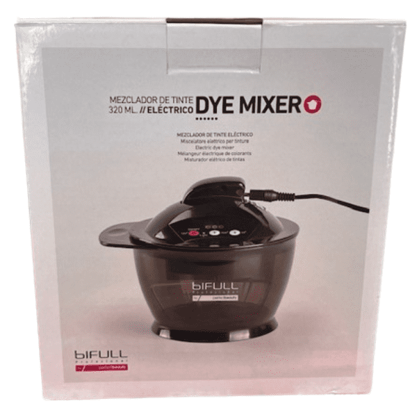 Bifull - Mezclador de tinte eléctrico recargable Dye Mixer NEGRO 320 ml