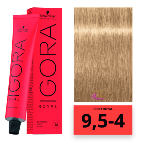 Schwarzkopf -Mattierende Coloration für Strähnen Igora Royal 9,5 4 Beige 60 ml 