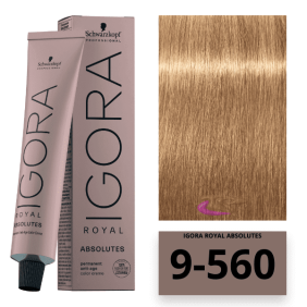 Schwarzkopf - Igora Royal Absolutes Alter Dye Ausblenden Very Light Golden Blonde 9/560 Schokolade 60 ml
