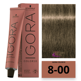 Schwarz - Igora Color Tint 10 Minuten 8-00 Natural Light Blonde Intensiv 60 ml 