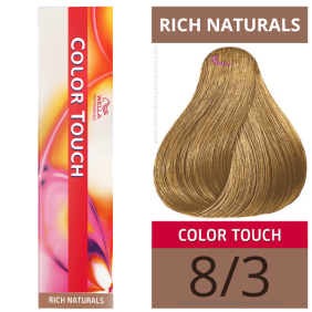 Wella - Ba oder COLOR TOUCH Rich Naturals 8/3 (kein ACO amon) 60 ml