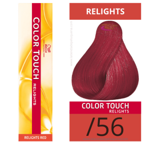 Wella - Ba oder COLOR TOUCH Relights Red / 56 (Matting Dochte) (ohne Ammoniak) 60 ml
