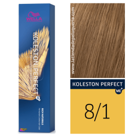 Wella - Koleston Perfect ME + reiche Naturals Dye 8/1 Light Ash Blonde 60 ml