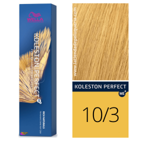 Wella - Koleston Perfect ME + Reiche Naturmenschen 10/3 Blonde Super Light Golden 60 ml