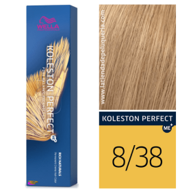 Wella - Koleston Perfect ME + reiche Naturals Dye 8/38 Light Golden Blonde Perle 60 ml