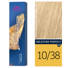 Wella - Koleston Perfect ME + Reiche Naturmenschen 10/38 Blonde Super Light Golden Pearl 60 ml
