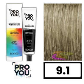 Revlon Proyou - DER FARBMACHER 9.1 Haarfarbe Hell aschblond 90 ml