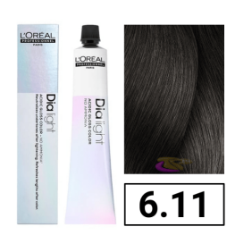 L`Oréal - Coloración DIALIGHT 6.11 Rubio Oscuro Ceniza Profundo sin amoniaco 50 ml