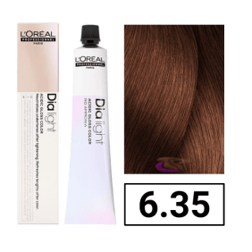L`Oréal - Coloración DIALIGHT 6.35 Rubio Oscuro Dorado Caoba sin amoniaco 50 ml