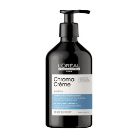 L`Oréal Serie Expert - Champú Chroma Crème AZUL (antinaranja) 500 ml