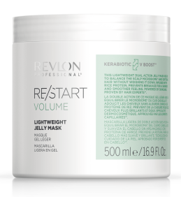 Revlon Restart - Mascarilla Ligera en Gel VOLUME para cabello fino y sin volumen 500 ml
