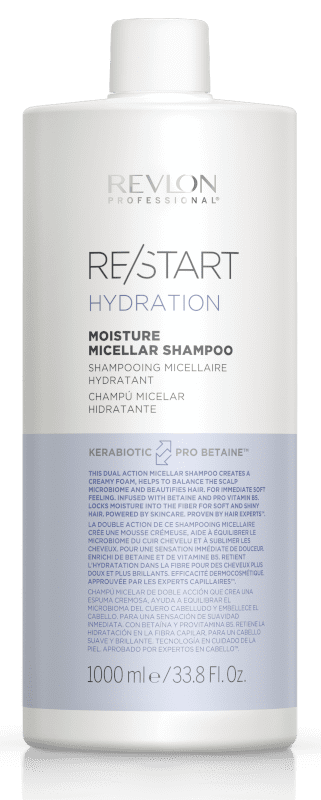 Revlon Restart - Champú Micelar HYDRATION para cabello seco 1000 ml