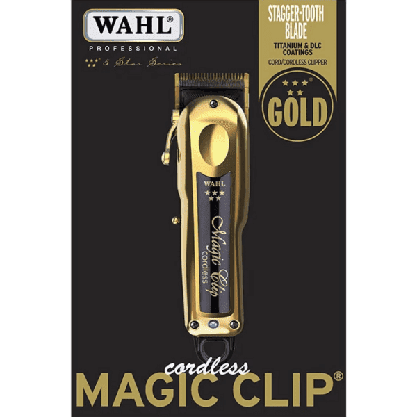 Wahl - Máquina Cortapelo MAGIC CLIP GOLD Cordless 5V con batería (08148-716)