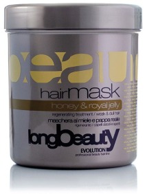 Long Beauty - Mascarilla MIEL Y JALEA REAL para cabello débil y sin brillo 1000 ml