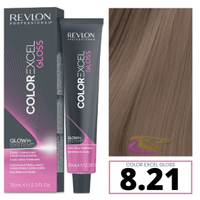 Revlon - Baño COLOR EXCEL GLOSS 8.21 Lavender Ash (sin amoniaco) 70 ml
