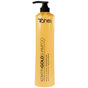 Tahe Botanic - Shampoo Keratin Gold Flüssiggold mit Keratin für sehr strapaziertes Haar 800 ml