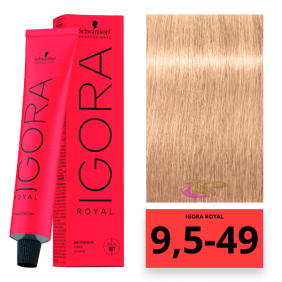 Schwarzkopf -Mattierende Coloration für Strähnen Igora Royal 9,5 49 60 ml 