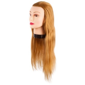 EUROSTIL - Übungskopf mit Haar ``PRO-H`` extra lang 55-60 cm mit echthaar (02545)