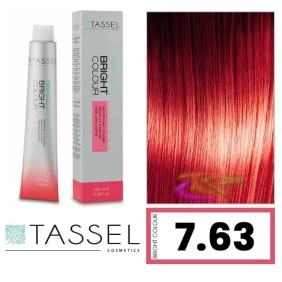 Tassel - Coloration BRIGHT COLOR mit Arganöl und Keratin Nr. 7.63 Kirsche 100 ml (03986)