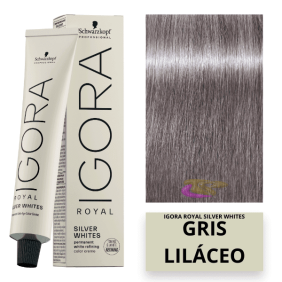 Schwarzkopf - Igora Royal Absolutes Silverwhite Dye Grau Lila 60 ml