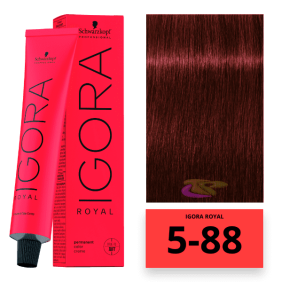 Schwarzkopf - Coloration Igora Royal 5/88 Hellbraun Rot Intensiv 60 ml 
