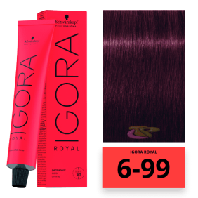 Schwarzkopf - Coloration Igora Royal 6/99 Dunkelblond Violet Intensiv 60 ml