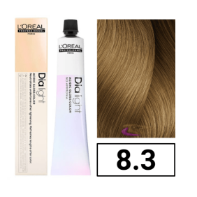 L`Oral - 8.3 DIALIGHT Färbung ohne Ammoniak Golden Light Blonde 50 ml