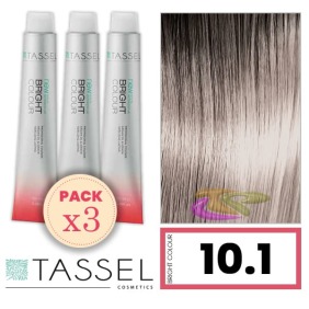 Tassel - Pack 3 Dyes helle Farbe mit Arg ny Keratin N 10.1 Aschblond SUPER CLEAR 100 ml