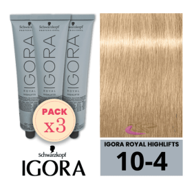Schwarz - Igora Royal Pack 3 Tintes 04.10 Extra Light Beige Blond 60 ml