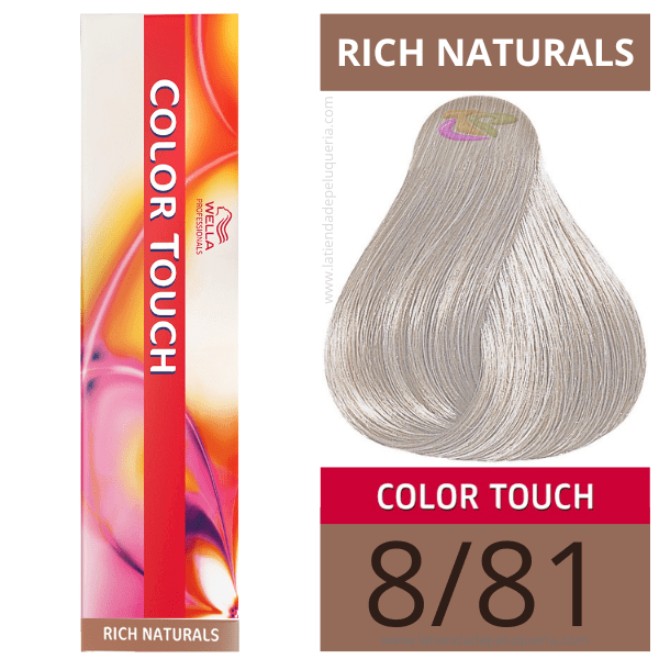 Wella - Ba oder COLOR TOUCH Rich Naturals 8/81 (ohne ACO amon) 60 ml