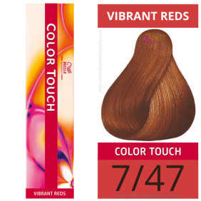 Wella - Ba oder COLOR TOUCH Vibrierende Reds 7/47 (ohne ACO amon) 60 ml