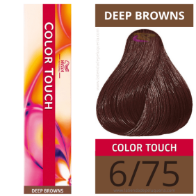 Wella - Ba oder COLOR TOUCH Deep Browns 6/75 (ohne aco amon) 60 ml