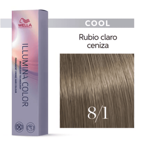 Wella - Tint 8/1 Illumina Farbe Hell Aschblond 60 ml