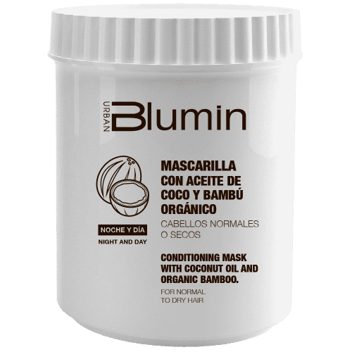 Blumin - Packung Angebot Coconut Oil einzigartiger Bamb Org (Champ Maske 1000ml + 700 ml)