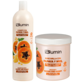 Blumin Urban - Pack Angebot Papaya und Honig (Shampoo 1000ml + Maske 700ml)