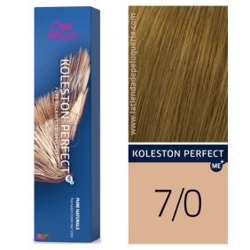 Wella - Koleston Perfect ME + Pure Naturals 7/0 Mittlere, intensive Blondine 60 ml
