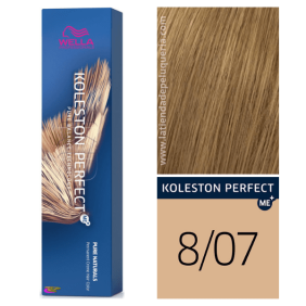 Wella - Koleston Perfect ME + Pure Naturals Dye 8/07 Natürliche klare Blonde Marr n 60 ml