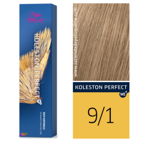 Wella - Koleston Perfect ME + reiche Naturals Dye 9/1 Sehr leichte Aschblond 60 ml