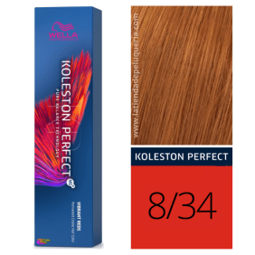 Wella - Koleston Perfect ME + Vibrant Reds Dye 8/34 Kupfer Golden Light Blonde 60 ml