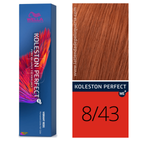 Wella - Koleston Perfect ME + Vibrant Reds Dye 8/43 Hellbraunes Kupferblond 60 ml