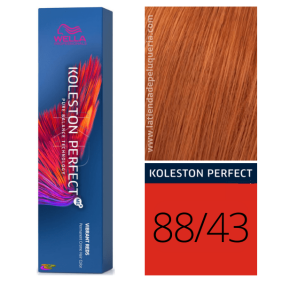 Wella - Koleston Perfect ME + Vibrant Reds 88/43 Intensiver hellbrauner Kupferfarbstoff Golden Dye 60 ml