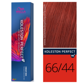 Wella - Koleston Perfect ME + Vibrant Reds 66/44 Dunkel Dunkel Intensiv Kupfer Intensiv Blond 60 ml