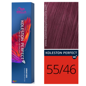 Wella - Koleston Perfect ME + Vibrant Reds 55/46 Pinsel oder intensiver Cobrizo Violeta 60 ml