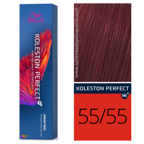 Wella - Koleston Perfect ME + Vibrant Reds 55/55 Caste oder intensives klares intensives Mahagoni 60 ml